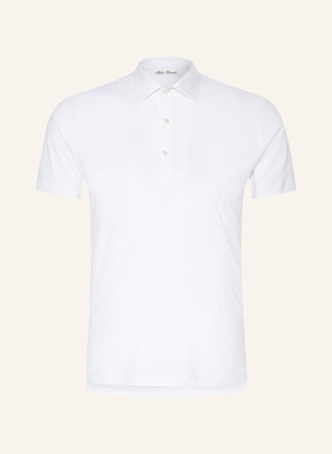 Stefan Brandt Jersey-Poloshirt Luis weiss von Stefan Brandt