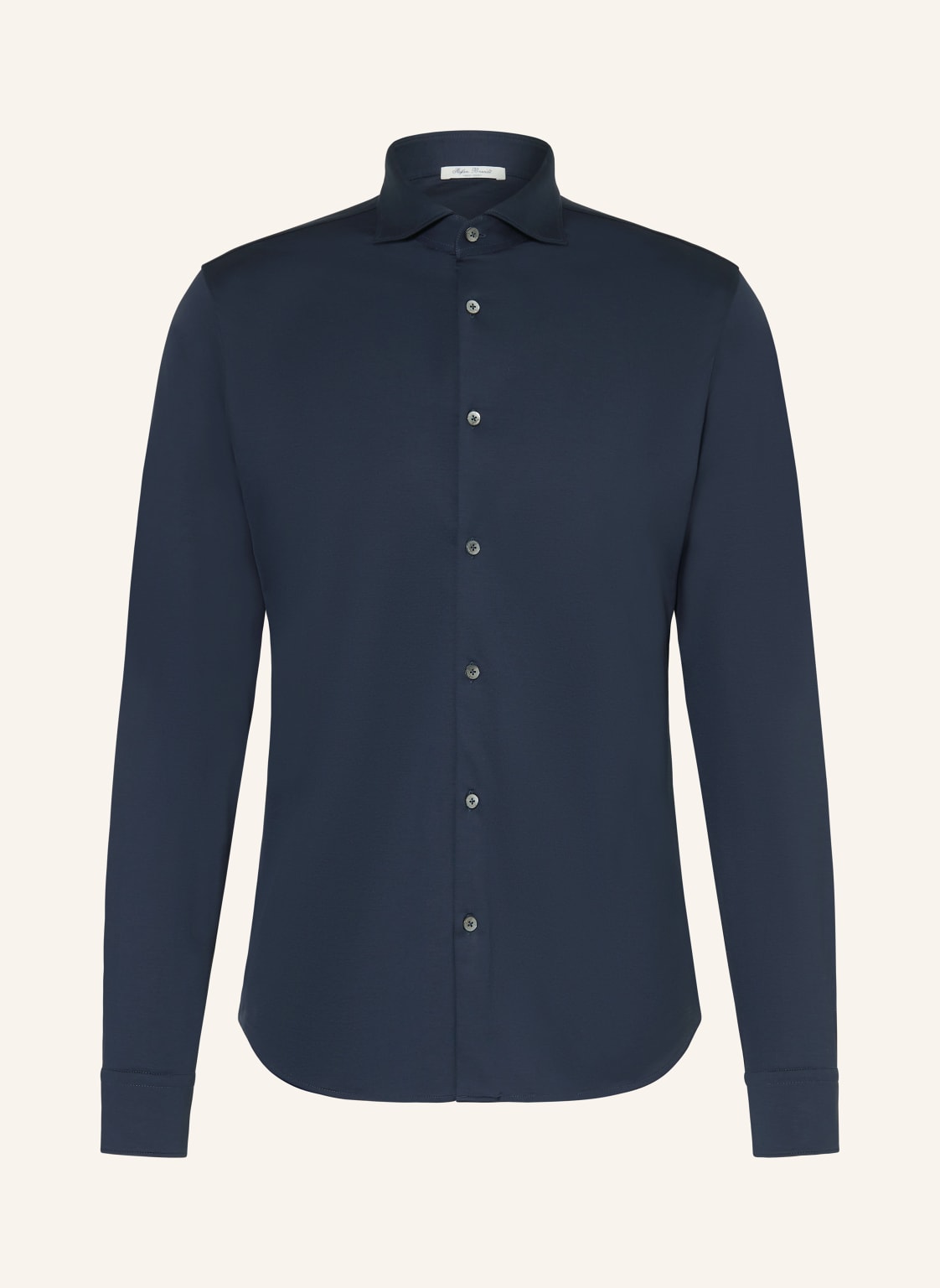 Stefan Brandt Jerseyhemd Slim Fit blau von Stefan Brandt