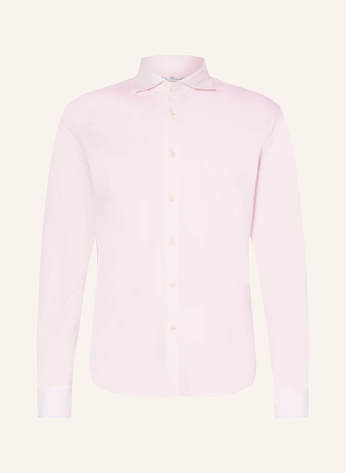 Stefan Brandt Piqué-Hemd Slim Fit rosa von Stefan Brandt