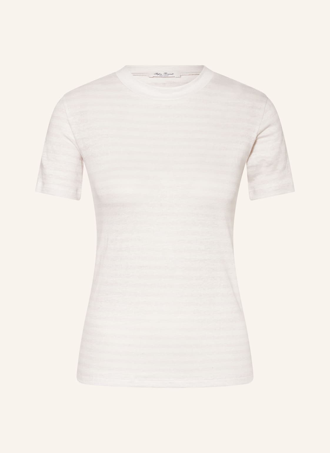 Stefan Brandt T-Shirt Aus Leinen rosa von Stefan Brandt