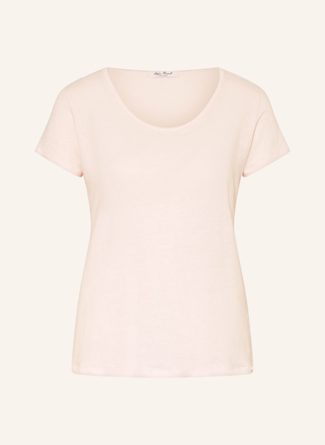 Stefan Brandt T-Shirt Aus Leinen rosa von Stefan Brandt