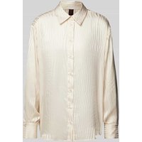 Stefanel Bluse mit Streifenmuster Modell 'DEVORE' in Offwhite, Größe 44 von Stefanel