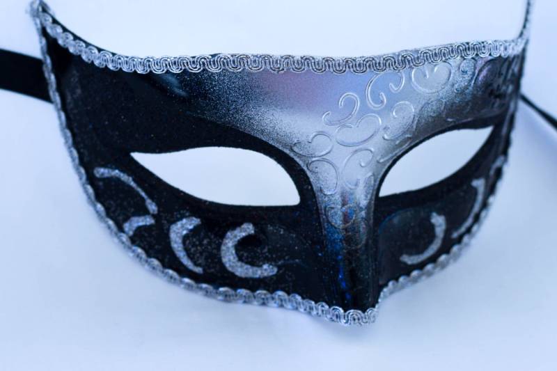 Schwarz-Silber-Maskerade-Maske, Phantom-Silvester-Maskerade-Maske Für Maskenball-Partys von Stefanelbeadwork