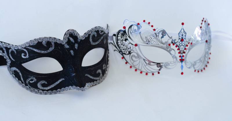 Sie Und Ihn Maskerade Schwarz Silber, Graue Passen Für Maskerade-Partys, Neue Jahre Maskerade-Partys von Stefanelbeadwork