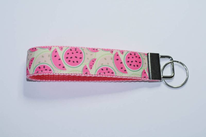 Wassermelone Design, Band Armband Keyfob Greifen Schlüsselanhänger Accessoire, Geschenk Unter 5 Dollar Wassermelone Design, Band Armband Keyfob Greifen Schlüsselanhänger Accessoire, Geschenk Unter 5 Dollar von Stefanelbeadwork