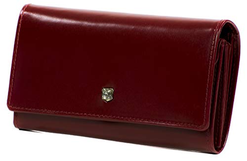 Damen Leder Geldbörse Rot - Sehr Elegantes Portemonnaie aus echtem Leder von STEFANIA - Sehr edel und klasse Design Ledergeldbeutel Brieftasche Damen Leder Geldbörse Rot - Sehr Elegantes Portemonnaie aus echtem Leder von STEFANIA - Sehr edel und klasse Design Ledergeldbeutel Brieftasche von Stefania