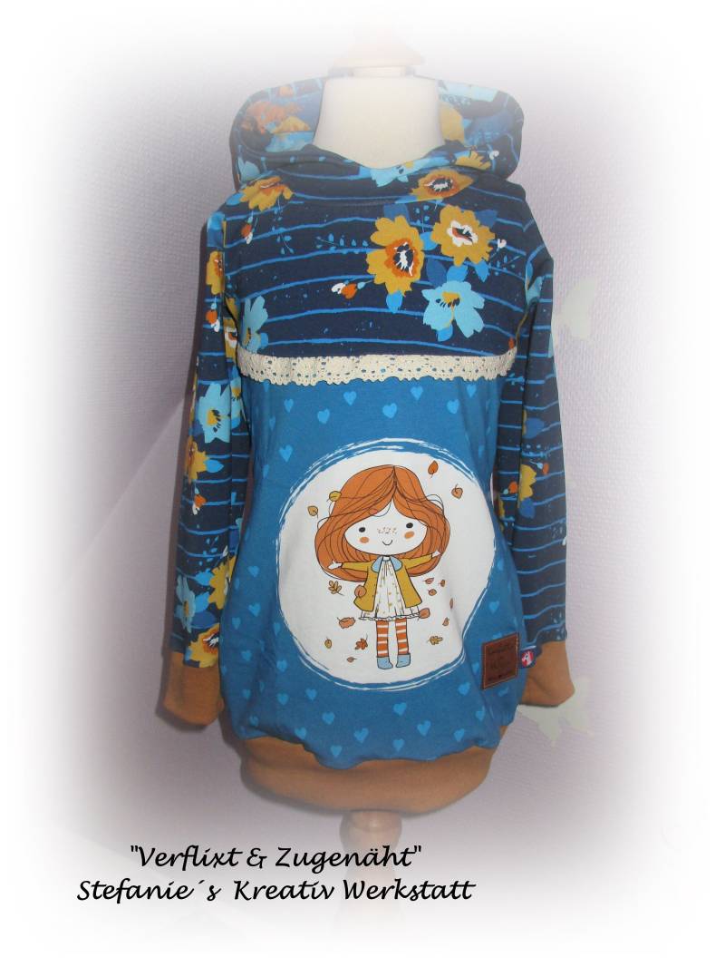 Wunderschöner Herbstlicher Hoodie in 128 von StefaniesKreativ