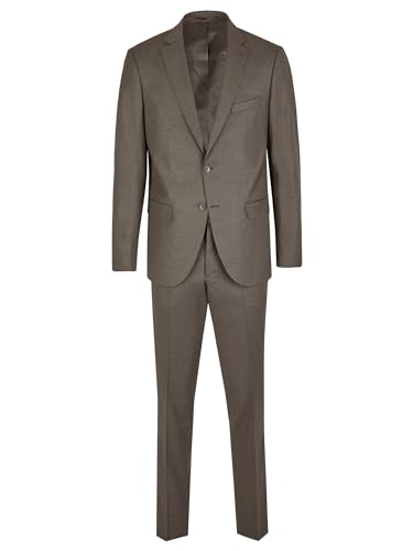 Steffen Klein Herren Anzug elastisch| Business Anzug | Taupe | Regular Fit | Klassischer Stil, Elegant | Bequeme Passform und Professioneller Look | Unvergleichbarer Komfort | Größe: 102 von Steffen Klein