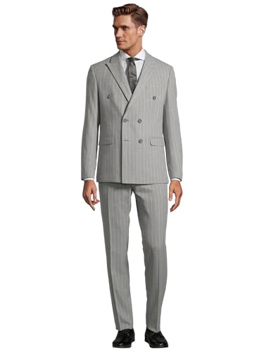 Steffen Klein Herren Anzug Zweireihig Nadelstreifen von Steffen Klein