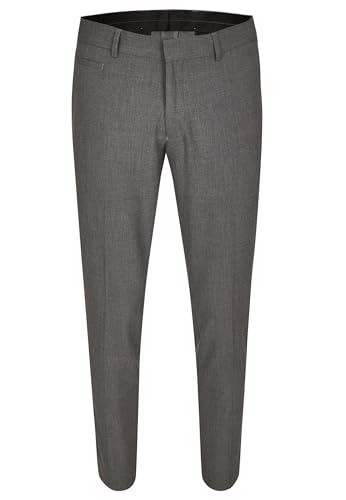 Steffen Klein Herren Anzughose Schmal Slim Fit Knöchellang Stretch, Grau Melange, 48 von Steffen Klein