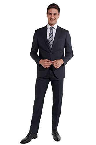 Steffen Klein Herren Anzug Wolle| Business Anzug | Marine| Regular Fit | Klassischer Stil, Elegant | Bequeme Passform und Professioneller Look | Unvergleichbarer Komfort | Größe: 54 von Steffen Klein