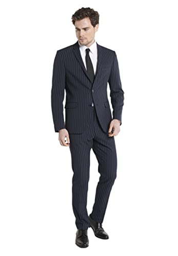 Steffen Klein Classy Gentleman Herren Anzug Slim Fit Nadelstreifen von Steffen Klein