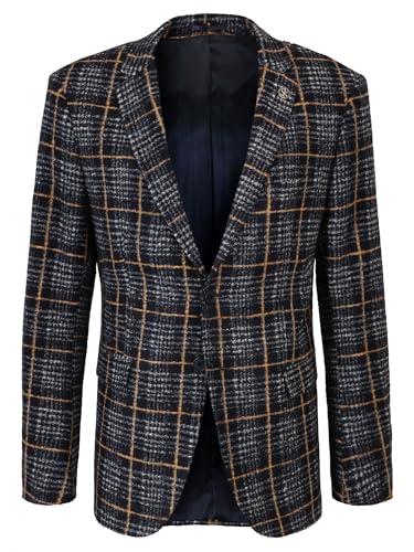steffenklein Classy Gentleman Herren Jersey-Sakko Wolle Karo von Steffen Klein