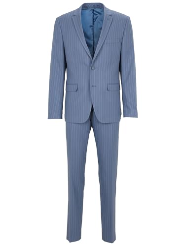 Steffen Klein Classy Gentleman Herren Anzug Slim Fit Nadelstreifen von Steffen Klein