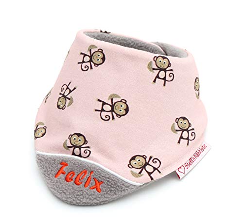 Steffi's Nähkiste Personalisiertes handgemachtes Halstuch Dreieckstuch (Affen) von Steffi's Nähkiste