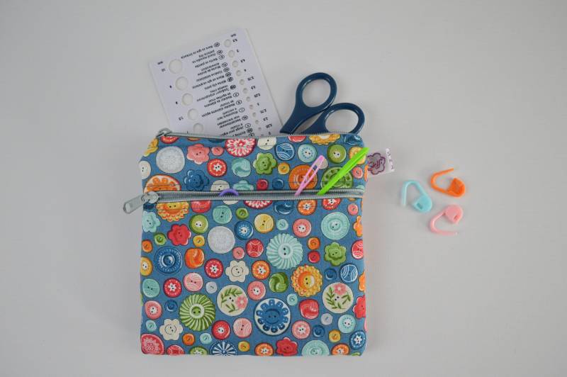 Handarbeits-Zubehör-Tasche Bunte Knöpfe von SteffiKreativDe