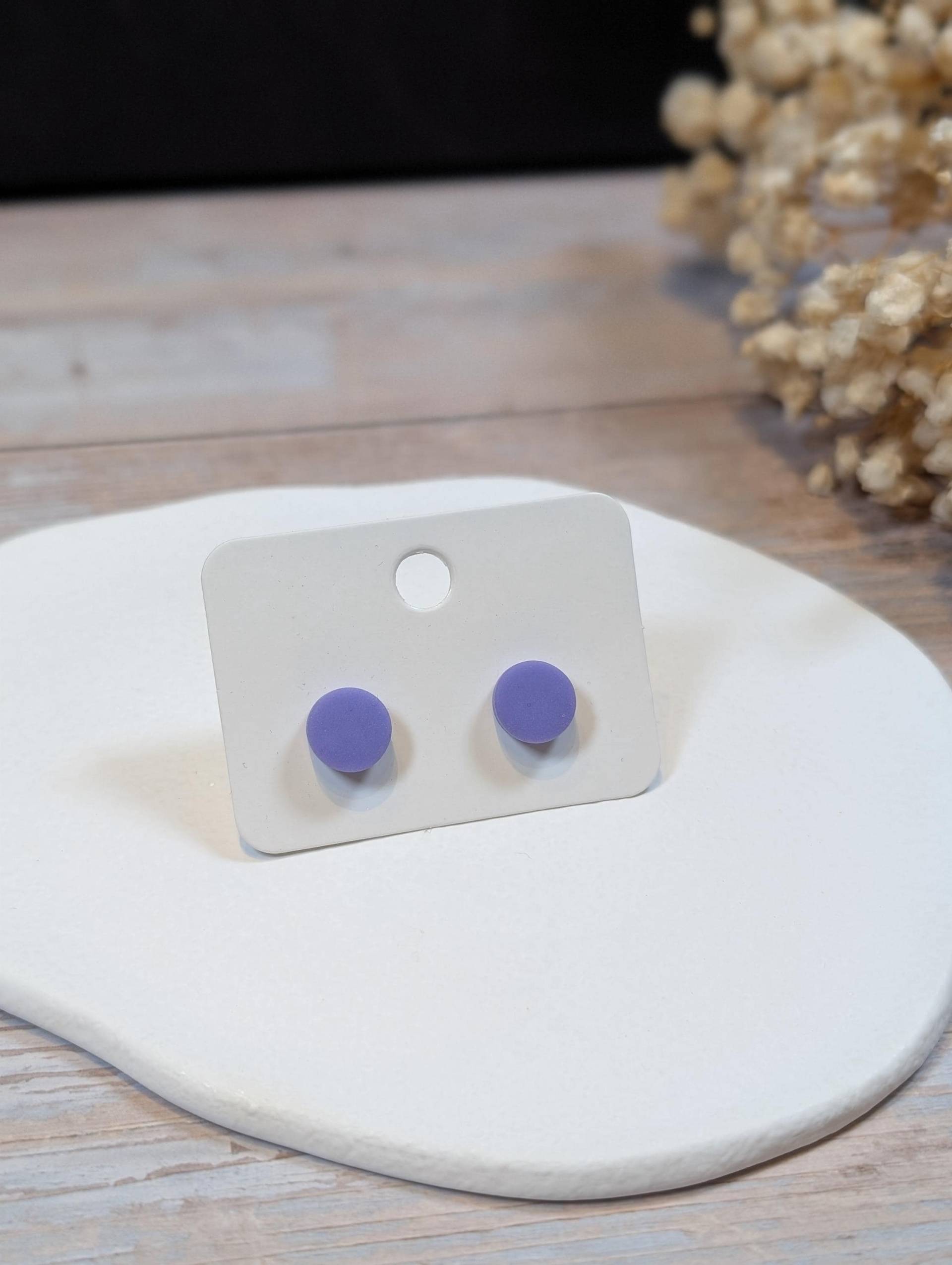 Polymer Clay Ohrstecker Fimo Lila Handgefertigt in Deutschland | Minimalistisch Perfekt Für Den Alltag Fimoschmuck Polymer Clay Ohrstecker Fimo Lila Handgefertigt in Deutschland | Minimalistisch Perfekt Für Den Alltag Fimoschmuck von SteffsPolymertique