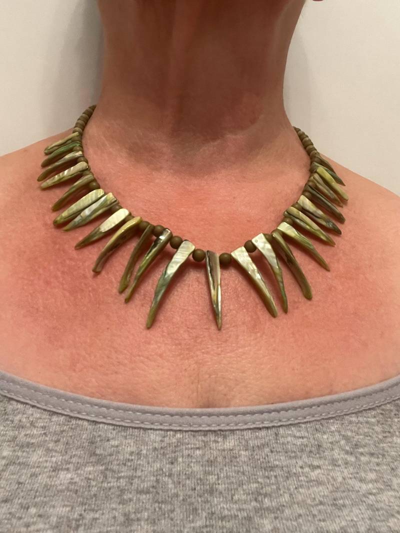 Necklace Horn Shell Beads Necklace Horn Shell Beads von Stefiperlen