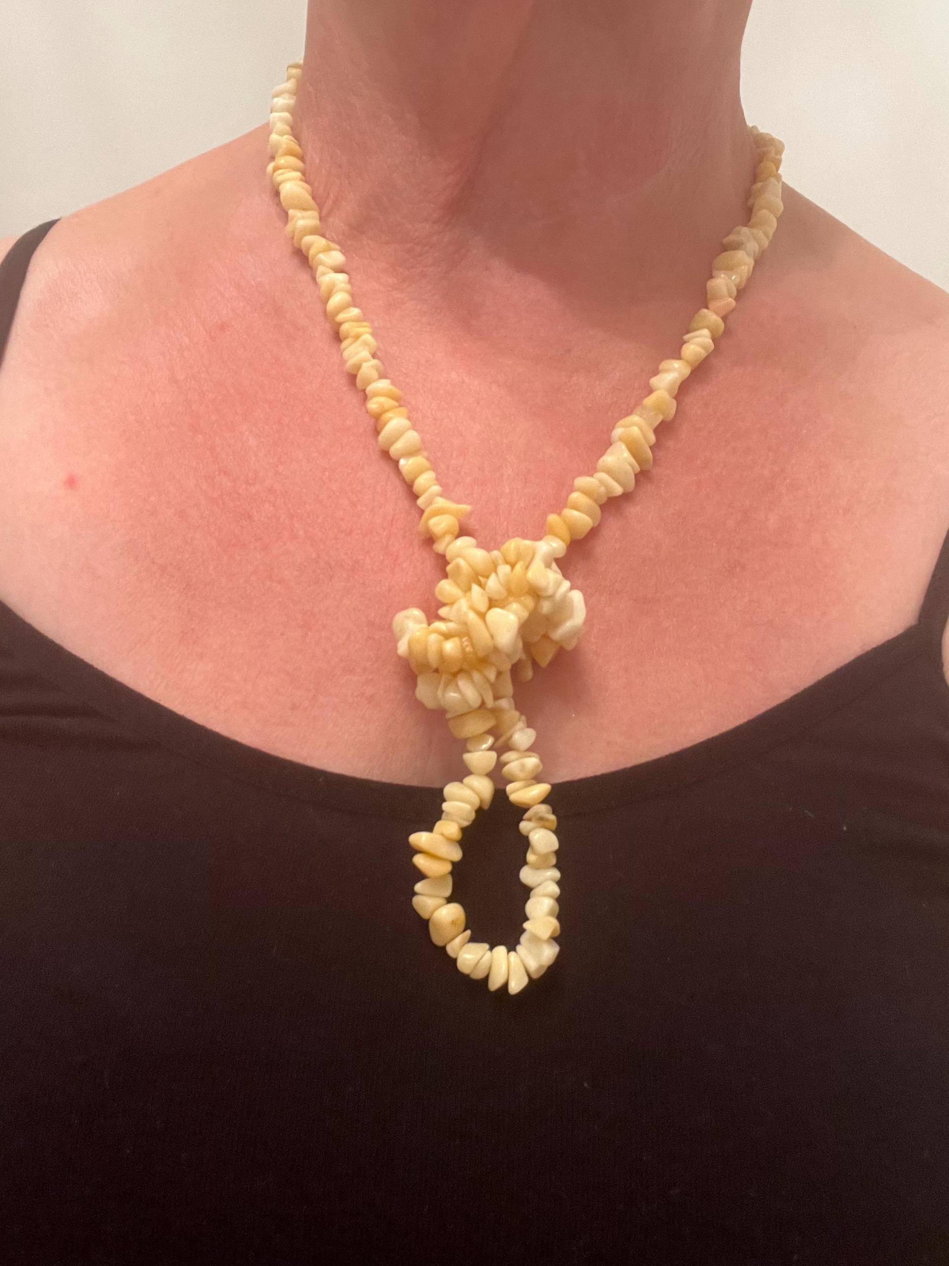 Necklace Yellow Jade Splinters Necklace Yellow Jade Splinters von Stefiperlen