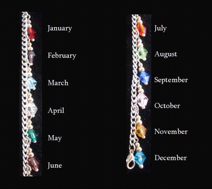 Add On Birthstone Charms Verwenden Sie Dies, Um Geburtsstein-Charme Zu Jedem Meiner Designs Hinzuzufügen Kristall Mit Silberlegierung Perlen von StefisLilJewelryShop