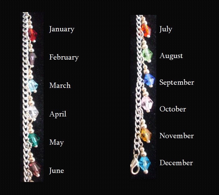 Add On Birthstone Charms Verwenden Sie Dies, Um Geburtsstein-Charme Zu Jedem Meiner Designs Hinzuzufügen Kristall Mit Silberlegierung Perlen von StefisLilJewelryShop