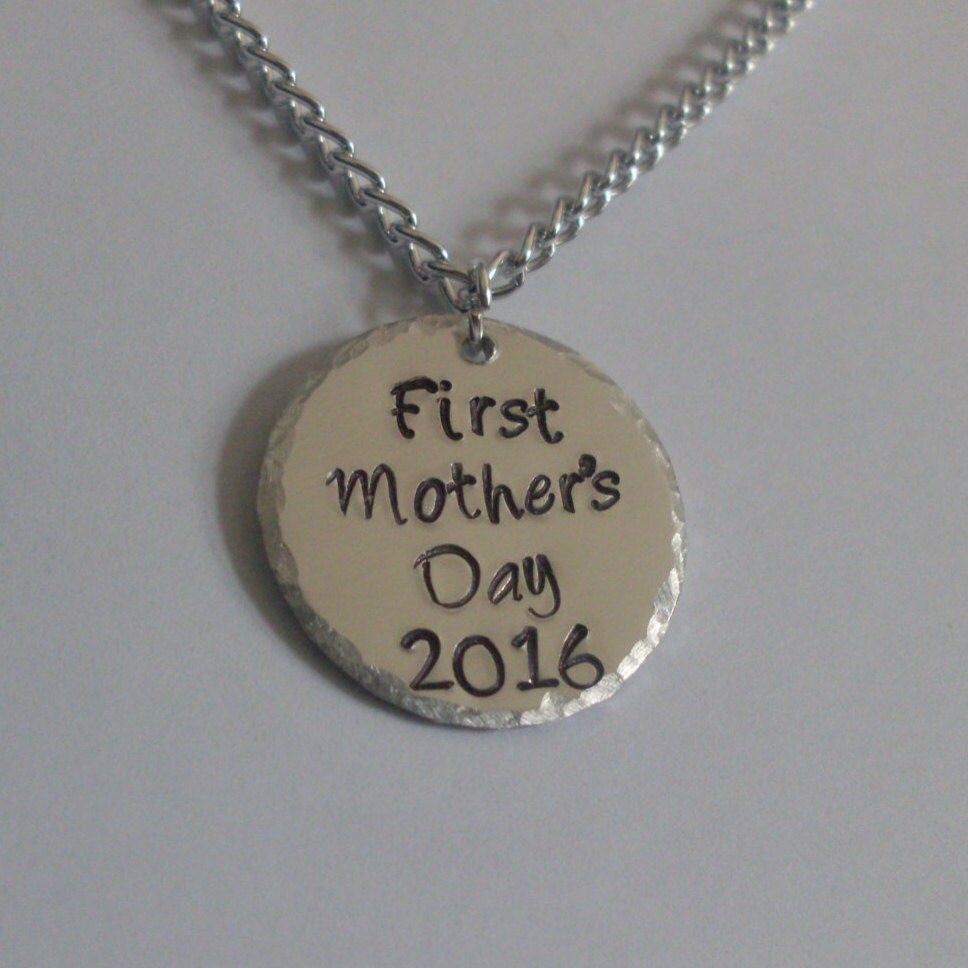 Benutzerdefinierte Personalisierte 1" Und 1.25" Aluminium Hand Gestempelt Halskette Selbst Gestalten Jede Nachricht, Die Ohne Aufpreis Passen von StefisLilJewelryShop