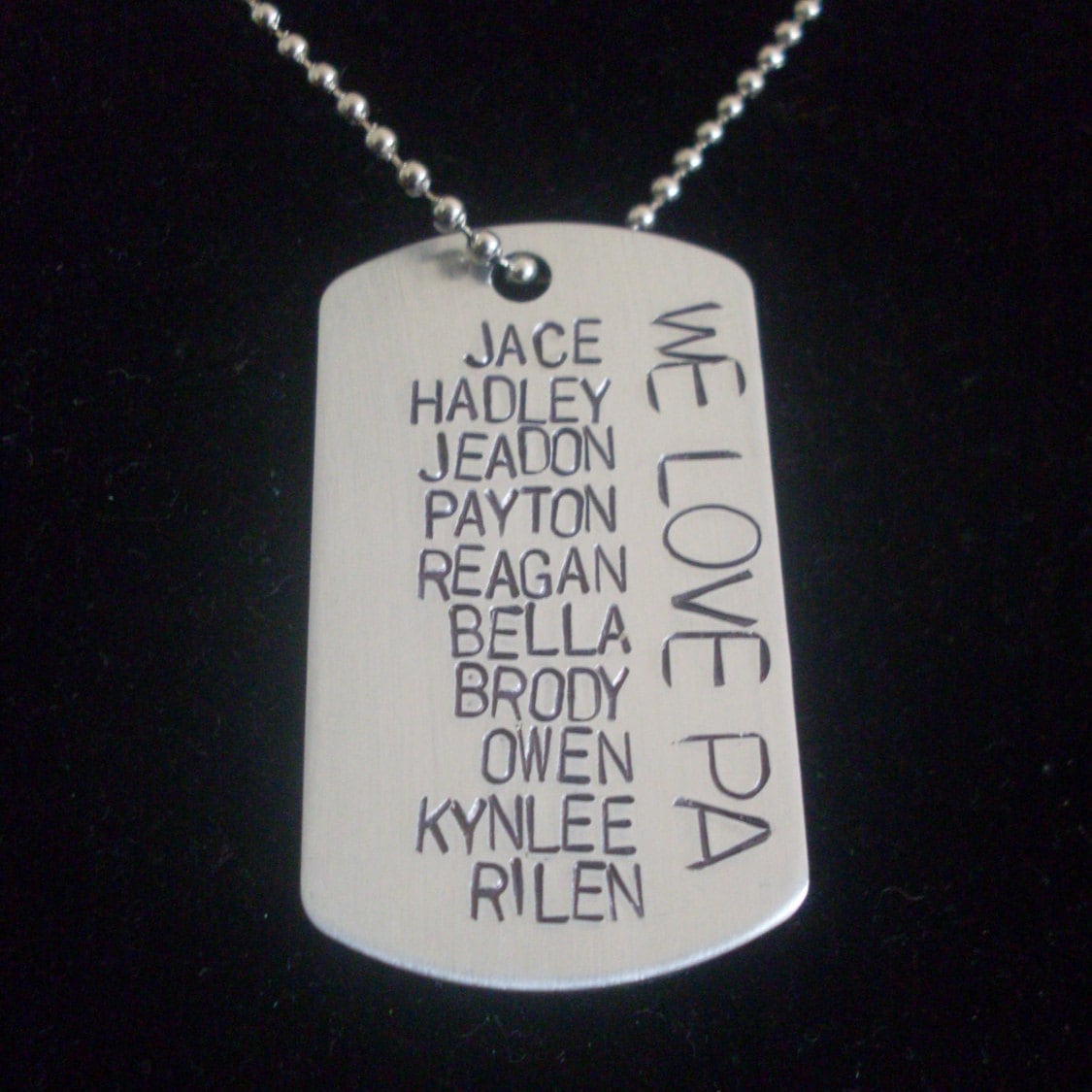 Custom Coach Hero Papa Vater Opa Großvater Abuelo Onkel Namen Personalisierte Aluminium Hundemarke Schlüsselanhänger Oder Halskette von StefisLilJewelryShop