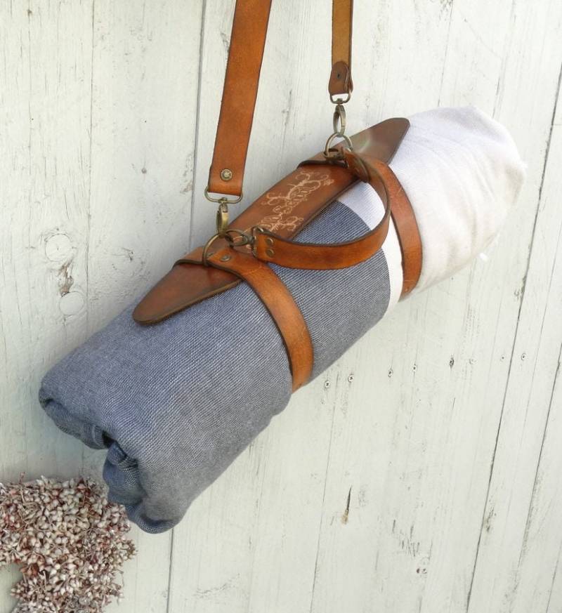 Tragegurt Für Die Picknickdecke Leder von StegathLeather