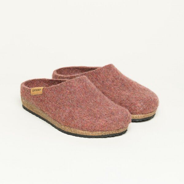 Stegmann Filzpantoffel 208 aus 100% hochwertiger Merino-Wolle - Hausschuhe für Damen & Herren - Pantoffeln mit Komfort-Kork-Sohle von Stegmann