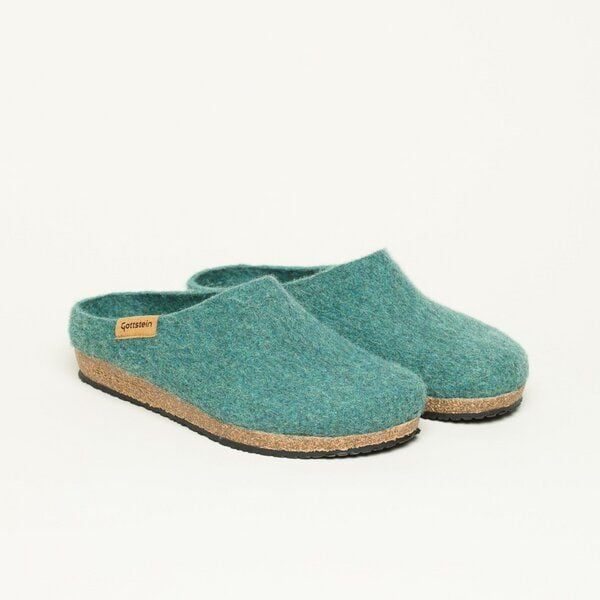 Stegmann Filzpantoffel 208 aus 100% hochwertiger Merino-Wolle - Hausschuhe für Damen & Herren - Pantoffeln mit Komfort-Kork-Sohle von Stegmann