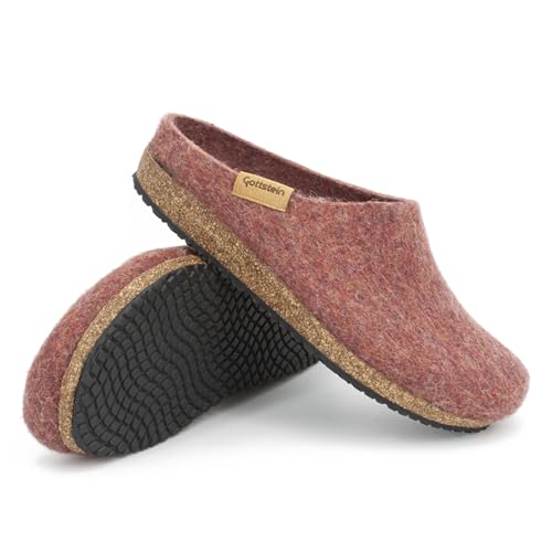 Stegmann 208 Filz-Hausschuh für Damen & Herren aus Merino-Filz Earthred, 41 von Stegmann