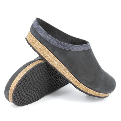 Stegmann Lederclog für Damen & Herren - Hausschuh aus hochwertigem Rindsleder - Anatomisch geformter Lederpantoffel Graphite | 40 Stegmann Lederclog für Damen & Herren - Hausschuh aus hochwertigem Rindsleder - Anatomisch geformter Lederpantoffel Graphite | 40 von Stegmann