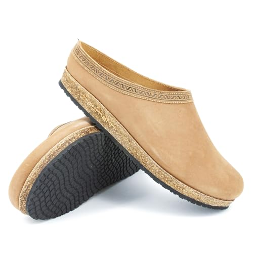 Stegmann Lederclog für Damen & Herren - Hausschuh aus hochwertigem Rindsleder Saddale, 39 von Stegmann