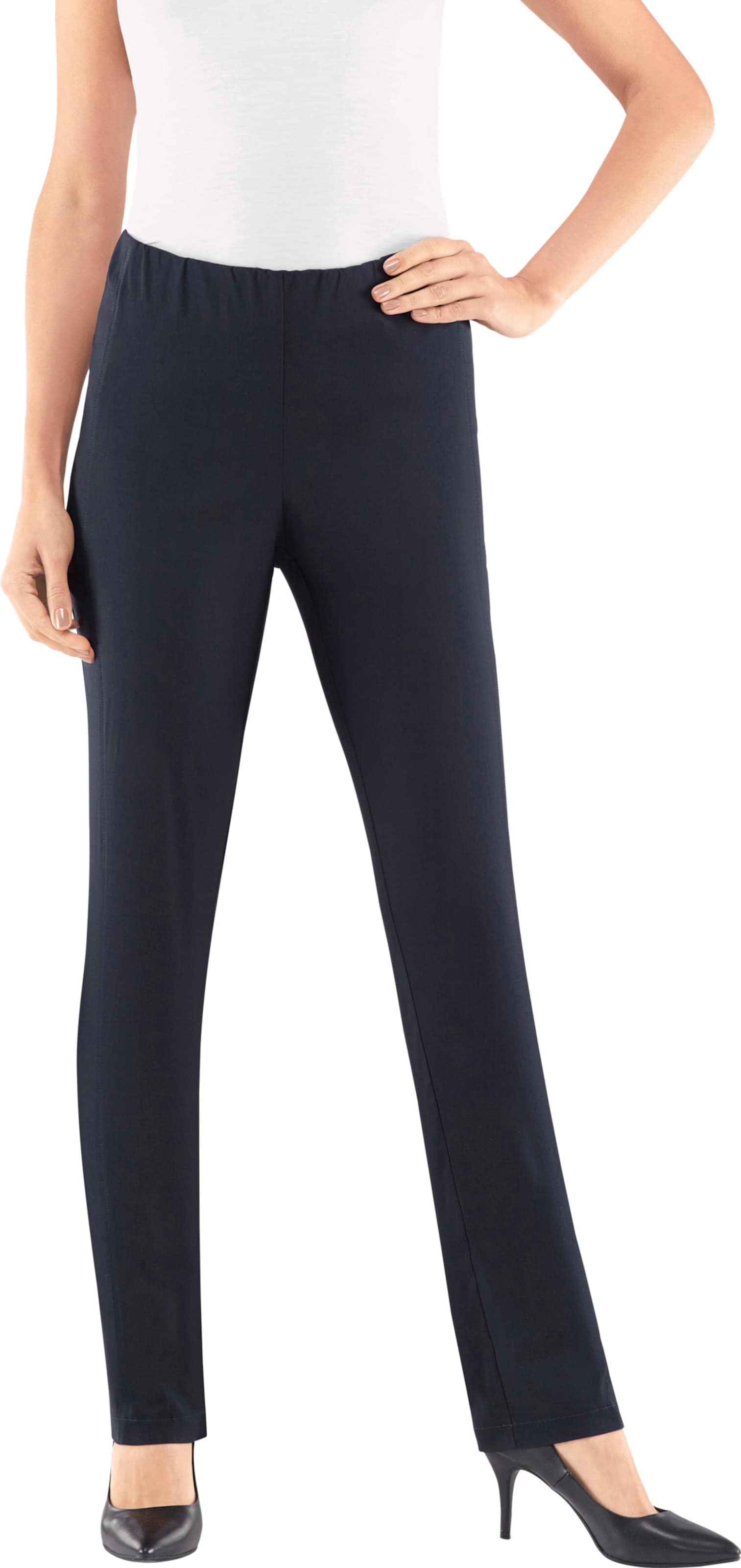 Sieh an! Damen Hose marine von Stehmann Comfort line