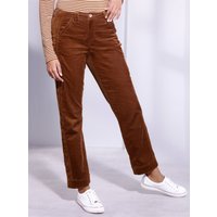 Witt Weiden Damen Baumwoll-Modal-Cordhose cognac von Stehmann Comfort line