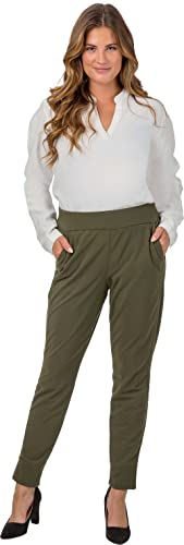 Stehmann, Perrie-720 verkürzte Thermo-Jogpants, greap Leaf von Stehmann