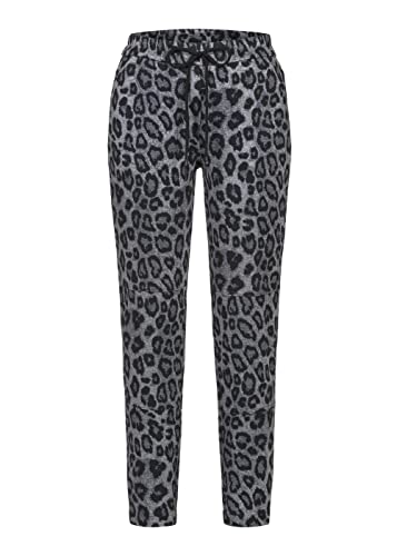 Stehmann, Polling4-704 Jogpants in Jersey-Jacquard mit Leo-Print von Stehmann