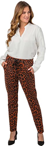 Stehmann, Polling4-704 Jogpants in Jersey-Jacquard mit Leo-Print von Stehmann
