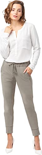 Stehmann, Roxana-748 Jogg Pant in Ultra Light High-Teg-Bi-Stretch (Laurel Oak, 38) von Stehmann