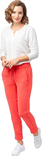 Stehmann, Roxana-748 Jogg Pant in Ultra Light High-Teg-Bi-Stretch (Poppy red, 38) von Stehmann