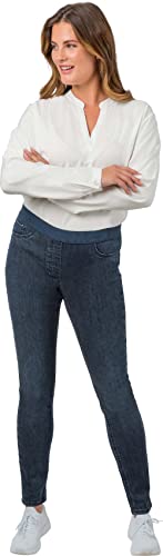 Stehmann, Sissi-781W schmale Superstretch-Jeans mit elastischem Bund, Pitch Blue von Stehmann