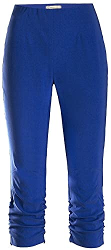 Stehmann Maria-530, stretchige Caprihose, seitlich gerafft (36, surf The Web) von Stehmann