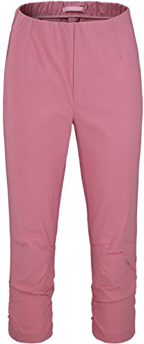 Stehmann Maria-530, stretchige Caprihose, seitlich gerafft (42, pink Lady) von Stehmann