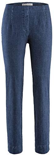 Stehmann - Stretchhose INA 760 W - Gerade geschnittene Pull-On Hose mit kleinem Schlitz, Jeans - Innenbeinlänge 76 cm von Stehmann