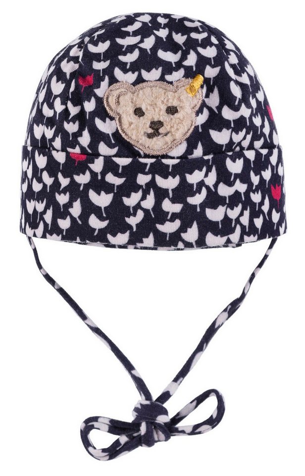 Steiff Collection Ballonmütze STEIFF® Mädchen Jersey Mütze Blumenprint "Hello Spring" von Steiff Collection