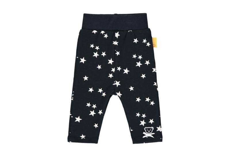 Steiff Collection Leggings Steiff Baby Leggings allover Sterne navy dunkelblau Teddy Schleife von Steiff Collection
