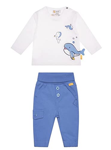 Steiff Set für Jungen im maritimen Look, T-Shirt & Jogger, granada sky (68) von Steiff Set´s