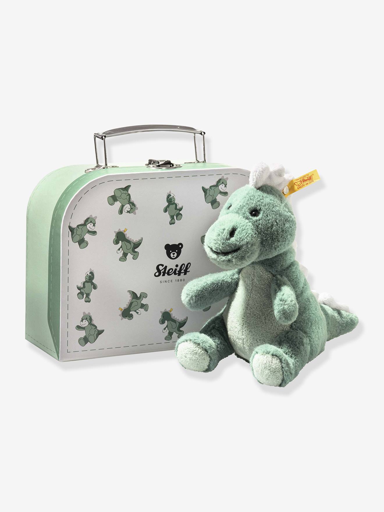 Kinder Baby T-Rex JOSHI Steiff mit Koffer 16 cm Kinder Baby T-Rex JOSHI Steiff mit Koffer 16 cm von Steiff