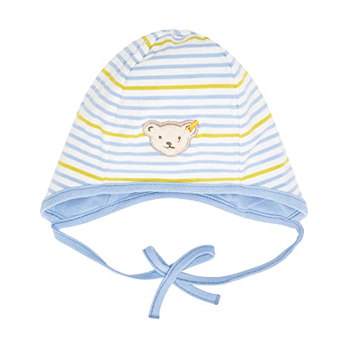 Steiff Baby Boys Mütze ohne Bommel Hat, Della Robbia Blue, 37 von Steiff