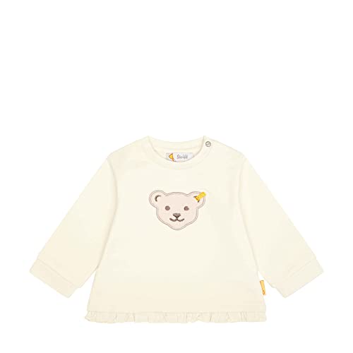 Steiff Baby Girls Kapuze Teddykopf ohne Squeezer Sweatshirt, Antique White, 68 von Steiff